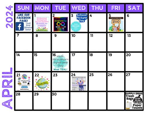 April Calendar